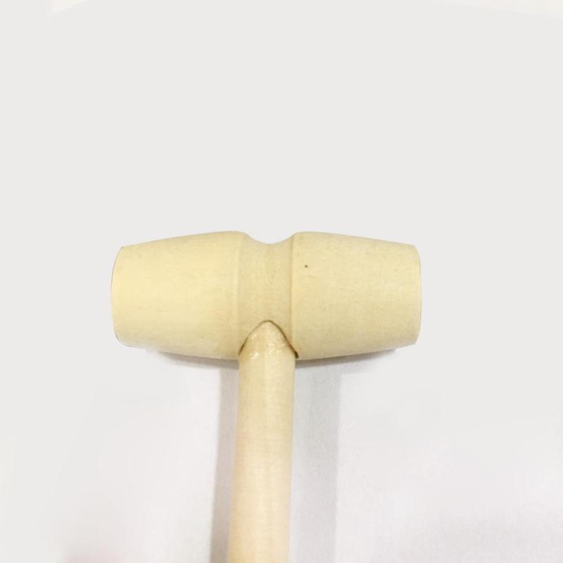 Trähammare trä mini trähammare multiverktyg liten hammare liten lätt vikt hammare jul knock ägg leksak 1pc