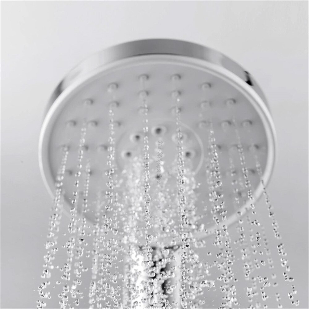 3 Modes Adjustment Handheld Shower Head Set 360° 120mm 53 Water Hole with PVC Matel Powerful Massage Shower
