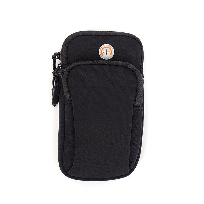 Universal Waterproof Sport Armband Bag Running Jogging Gym Arm Band Outdoor Sports Arm Pouch Phone Bag Case Cover Holder: Black