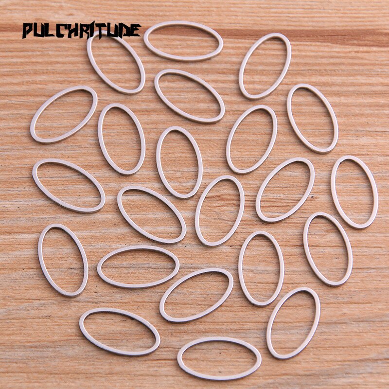 Pulchritude 20Pcs 3 Size Oval Charm Rvs Hanger Open Bezels Hollow Geperst Hars Frame Mold Bezel Diy Sieraden maken: small