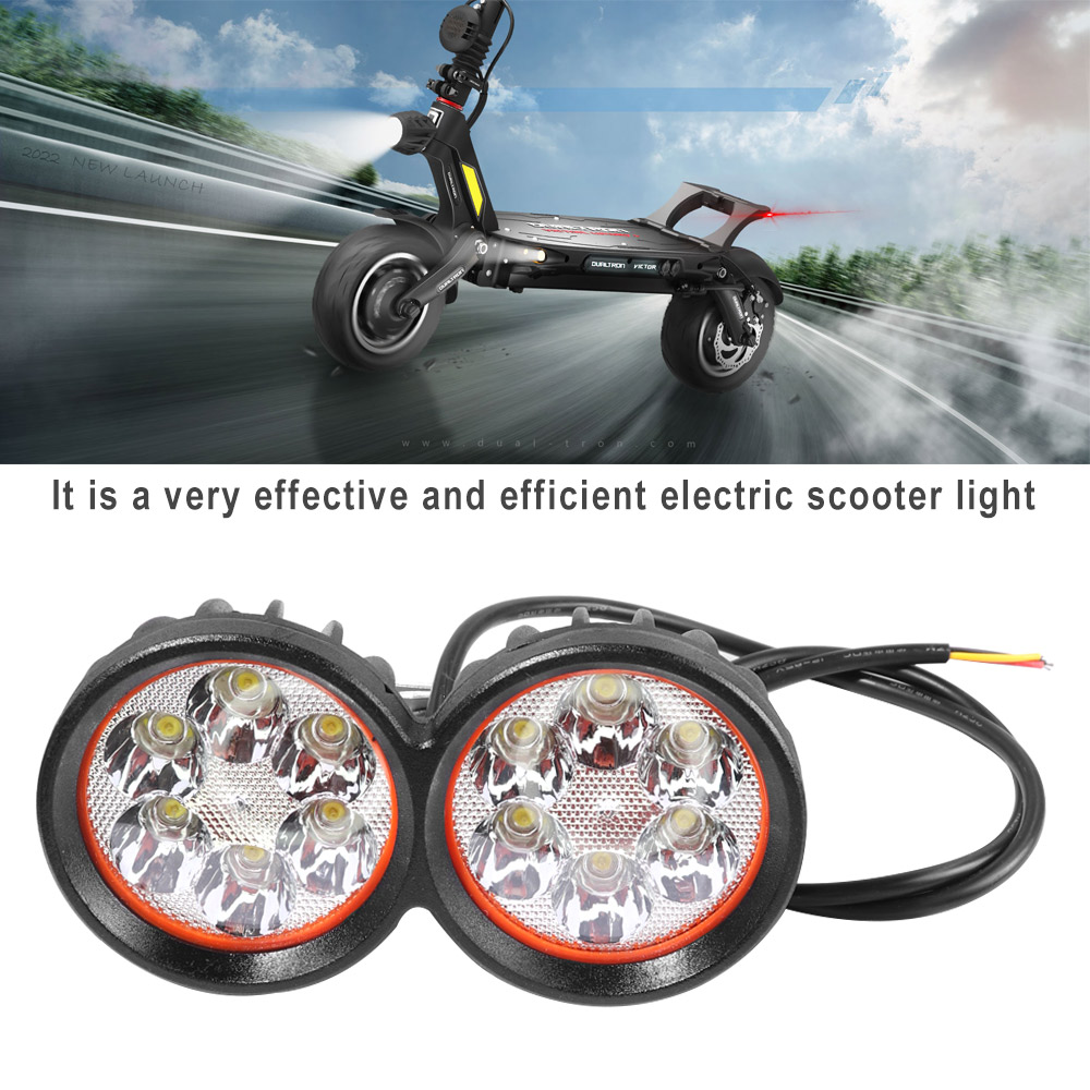 LED Electric Scooter Light Universal E-scooter Spotlight Headlight Motorcycle Spotlight Super Bright Working Front Light Parts