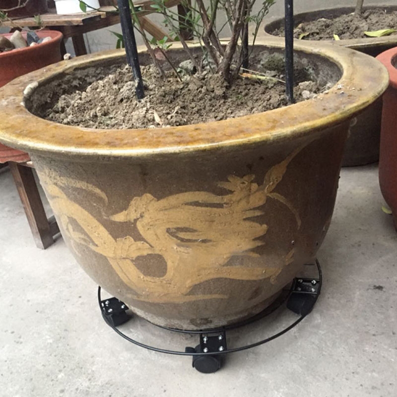 Neue Garten Zubehör Heimat drinnen draussen Blumentopf Tablett Mit Räder schwer Pflicht Pflanze Blume Topf Gestell Ständer