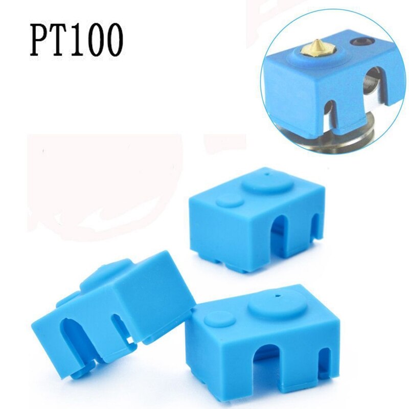 Jopto 3D-Drucker Heizblock Silikon-Abdeckung – 3 Stück, Blau, Hitzebeständig Bis 280°C, Für MK7/MK8/MK9