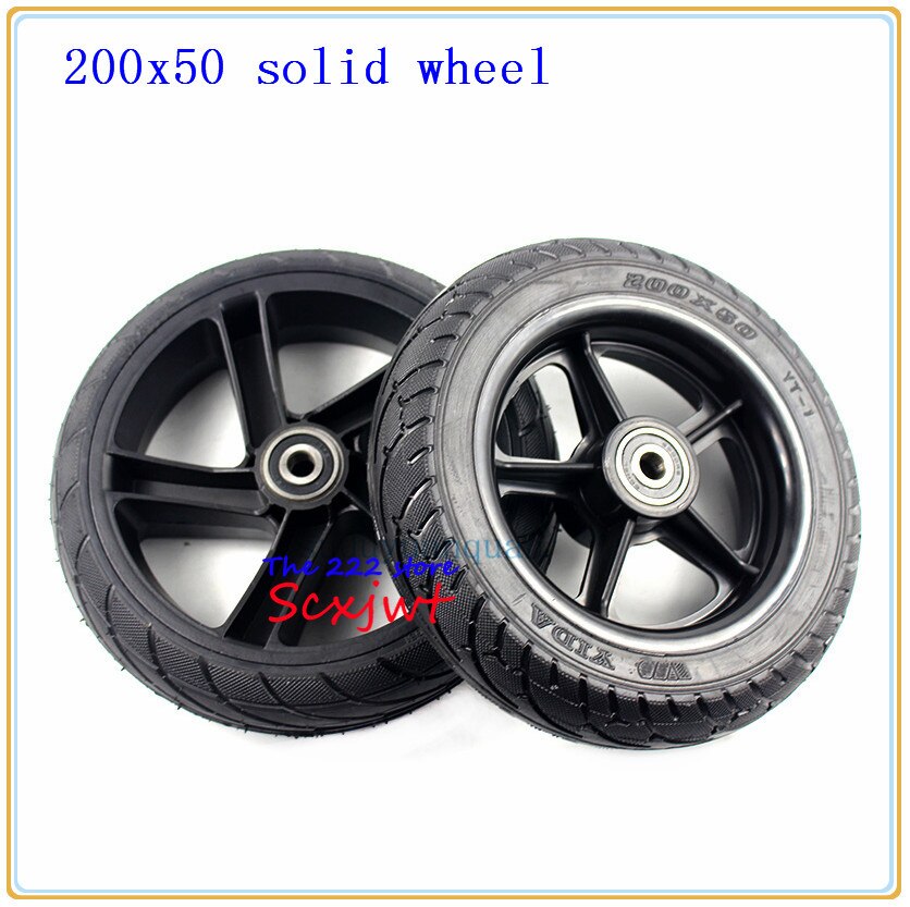 Electric Scooter Tyre With Wheel Hub 8" Scooter 200x50 tire Non-Inflation Electric Vehicle Wheel explosion-proof wheels