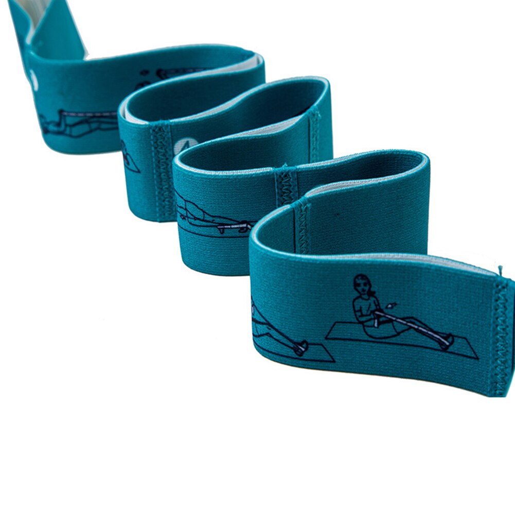 Elastisk yoga pilates stretch stropp belte fitness motstand band gym utstyr sport trening trening trening elastiske bånd