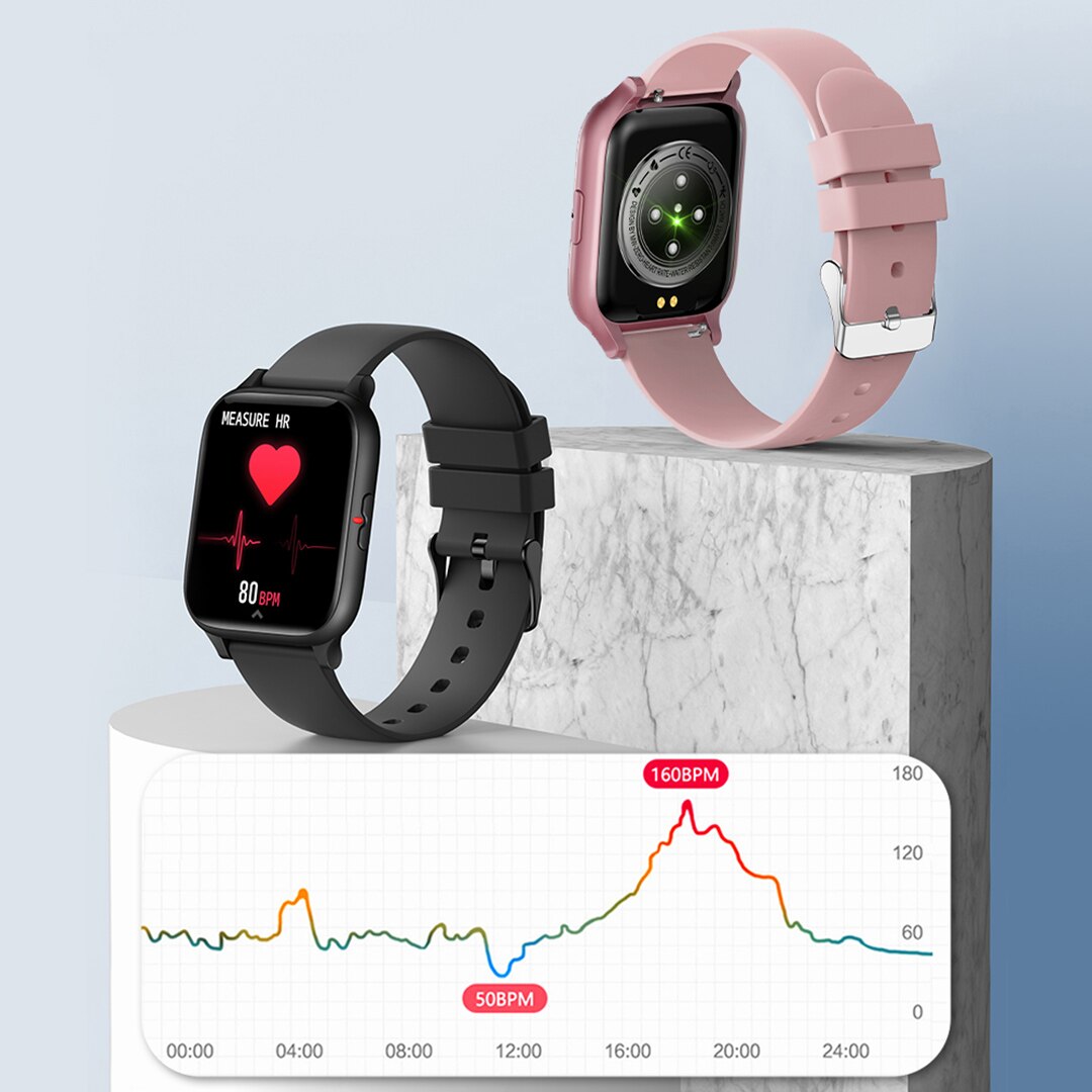 COLMI – montre connectée P8 Mix pour les hommes, étanche conforme à la norme IP67, moniteur d&#39;activité physique et de fréquence cardiaque, écran de 1.69 pouce, pour téléphone Android et iOS