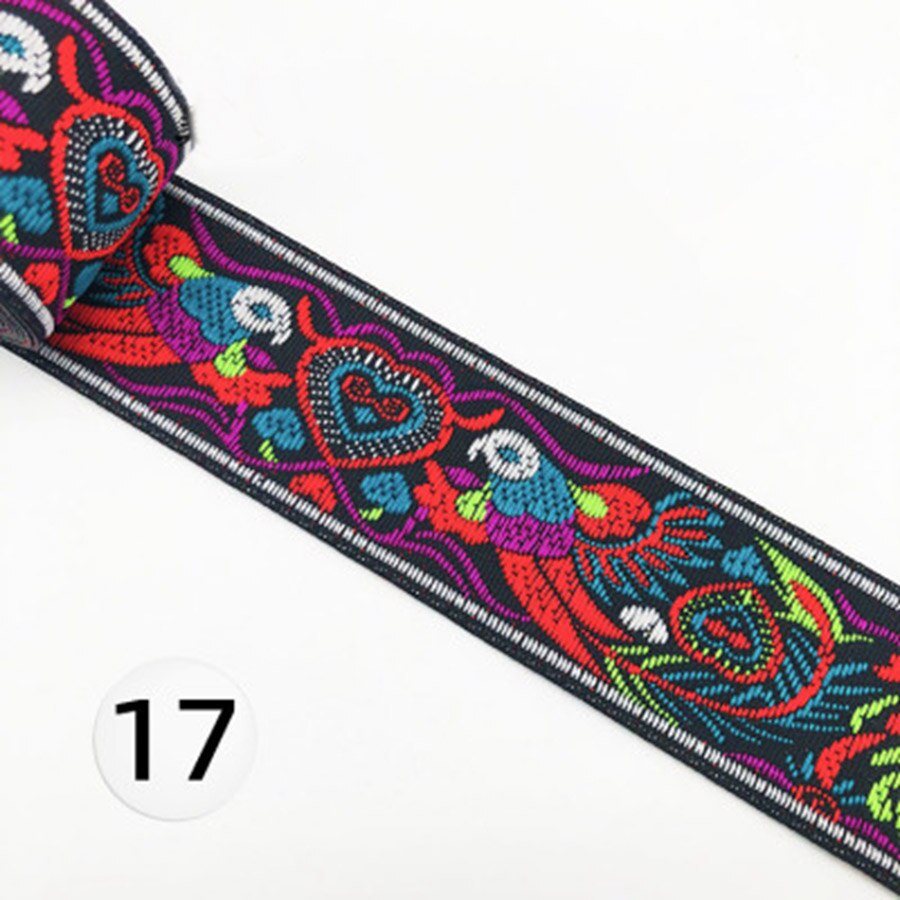 3.3cm 6.8meters/roll Nations Style Jacquard Ribbon... – Grandado