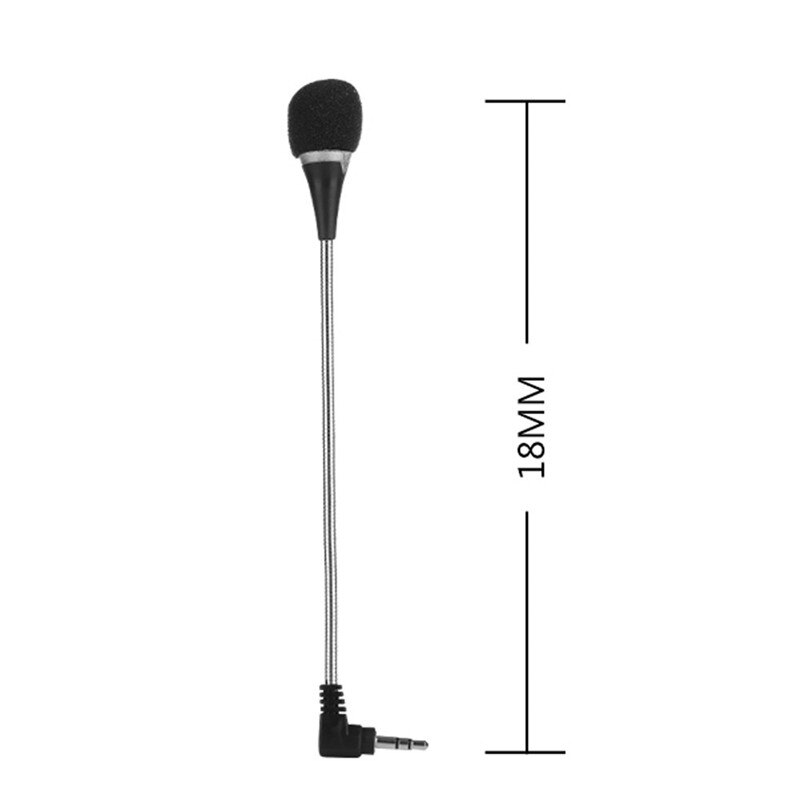VOBERRY 3.5mm Jack Plug Flexible Mini PC Microphone Studio Speech Mic Stand Holder For PC Desktop Notebook Skype Chat #