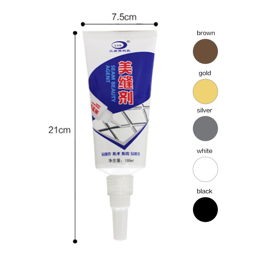180Ml Tegel Kloof Filler Waterdicht Meeldauw Witte Muur Reparatie Latex Verf Epoxy Grout Mooie Naad Verf Cleaner Voor Floor reparatie