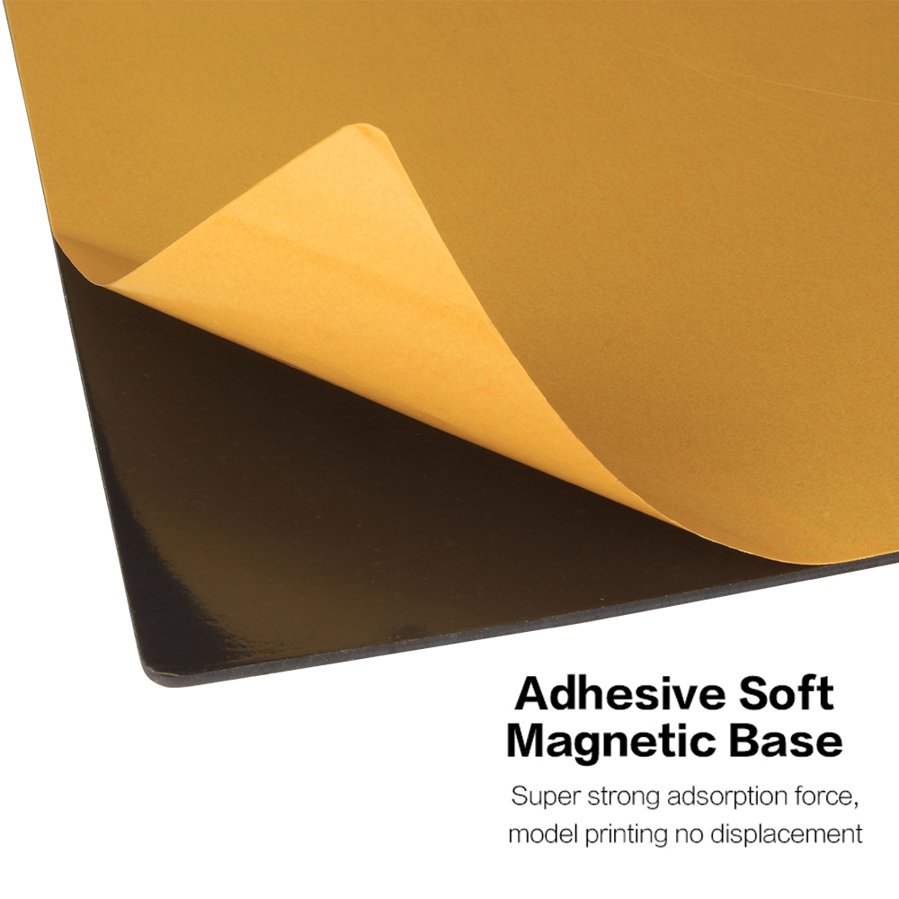 Adesivo magnetico con adesivo 150/180/220/235/257/310/410mm base magnetica Nastro per piastra di costruzione del letto stampante 3D per Ender3 Bambulab