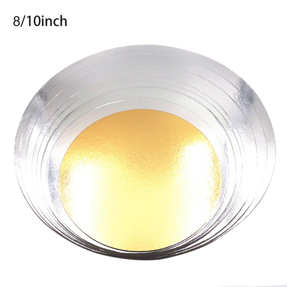 5Pcs 8/10/12/14 Inch Goud Ronde Cake Board Cirkel Base Cupcakes Stand Papier Case Liners Partij gebak Bakken Mat Partij Decoratie