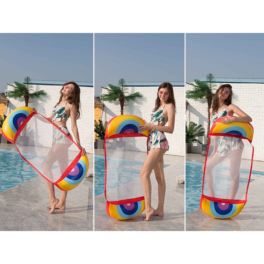 Oppustelig swimmingpool flydende sommer vand hængekøje seng flyde liggestol til svømning strand vandsport