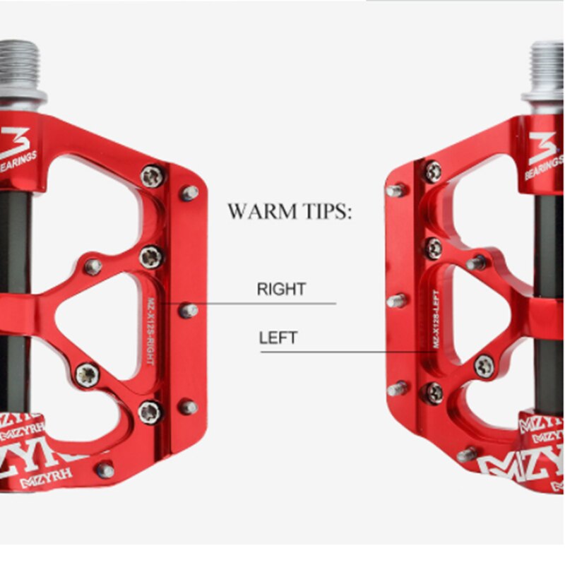 Pedales planos de aluminio ultralivianos para bicicletas de montaña, con 3 rodamientos y sellado Universal, Ciclismo de Carretera