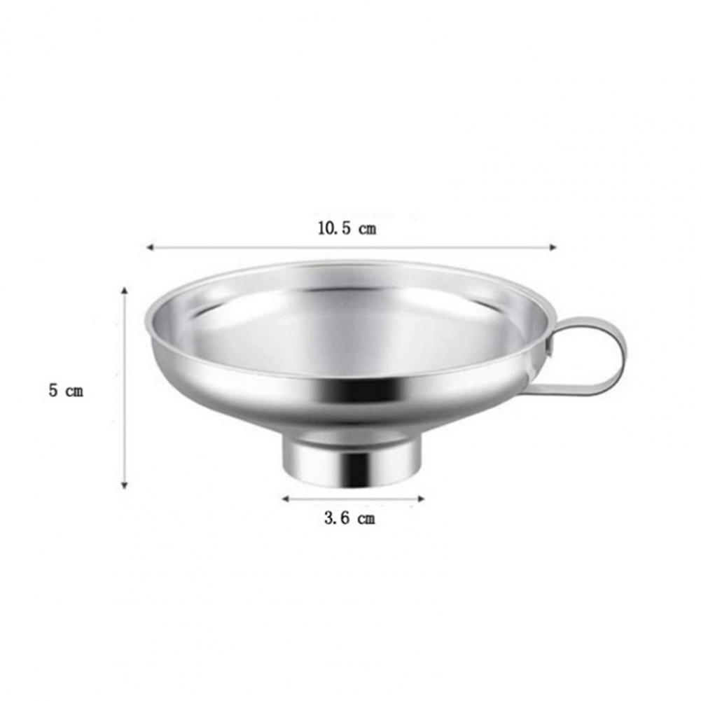 Stainless Steel Funnel Kitchen Oil Liquid Funnel Metal Funnel Wide Mouth Funnel for Canning Kitchen Tools Kitchen Accessories: S