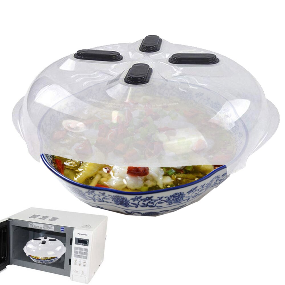 Safety Splatter Guard Magnet Food Microwave Hover Anti-Sputtering Cover with Steam Vents Magnetic Splatter Lid Heat Resistant