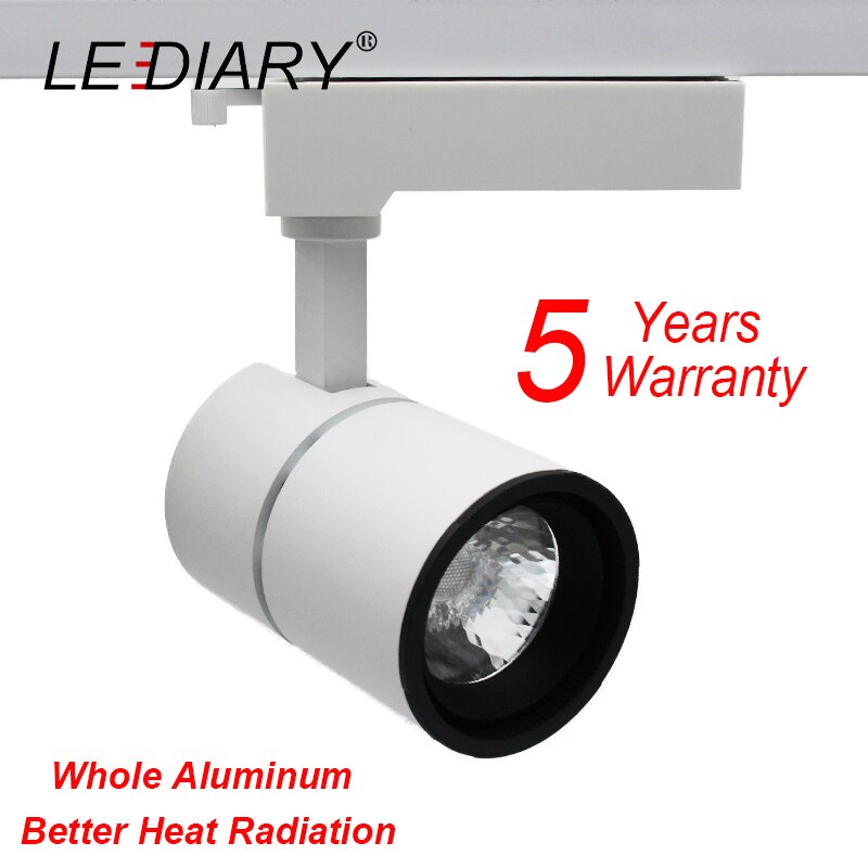 LEDIARY Top LED Track Lampe 15 W 220 V 15 Grad 2 Drähte Kommerziellen Beleuchtung Shop Mall Hotel TOYO ganze Aluminium COB RA85