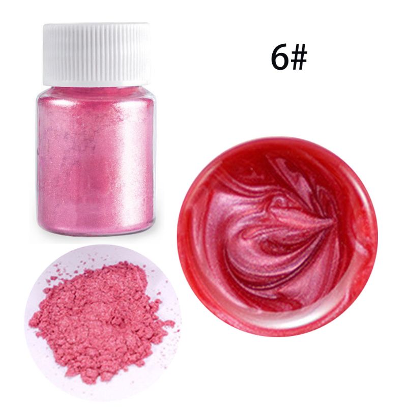 4 Pcs/set Mixed Color Resin Jewelry DIY Making Craft Glowing Powder Luminous Pigment Set Crystal Epoxy Material: 6