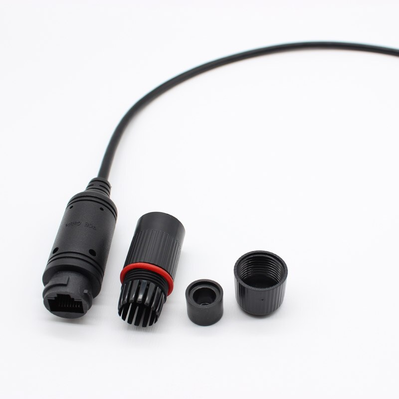 50pcs weatherproof cable casing RJ45 Connector Cap Cover outdoor waterproof For cctv Network IP Camera end Pigtail Cable