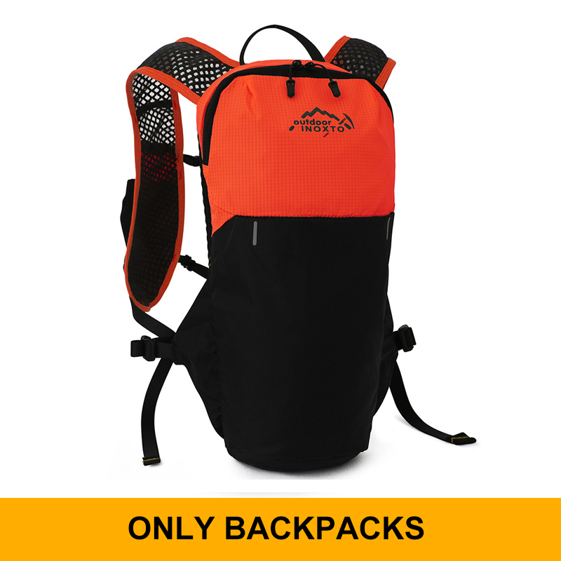 INOXTO Wasserdichter Laufrucksack, 5 l, ultraleichte Trinkweste, Rucksack, wandern- und Fahrradtasche, atmungsaktive Sporttasche, 2 l Wasserbeutel: grüNe farbe