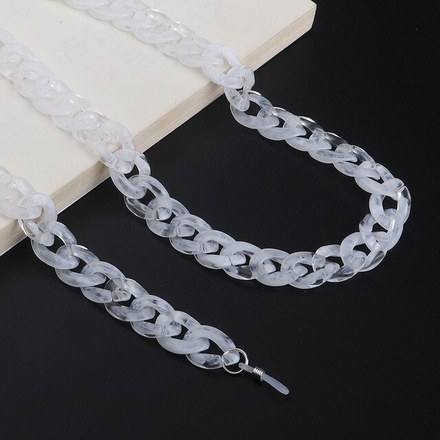 Mode Leesbril Ketting Voor Vrouwen Acryl Zonnebril Kettingen Lanyard Anti-Slip Cord Holder Neck Strap Touw: 16