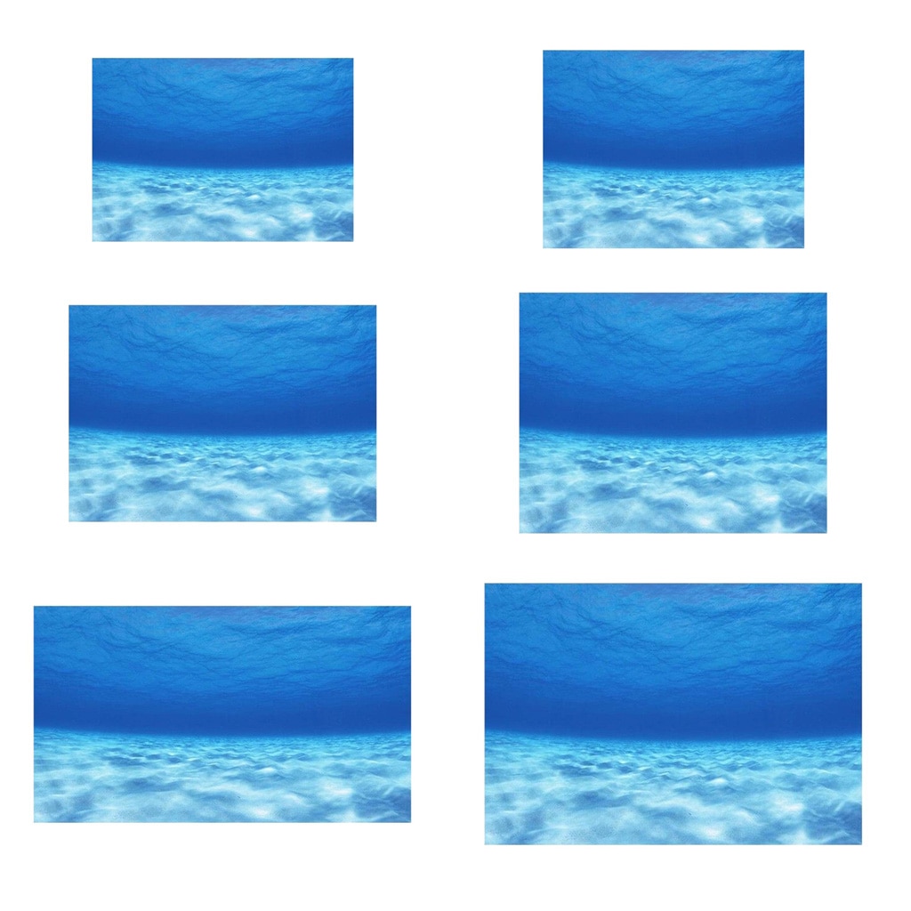 3D One Side Aquarium Universe Landscape Poster Fish Tank Background