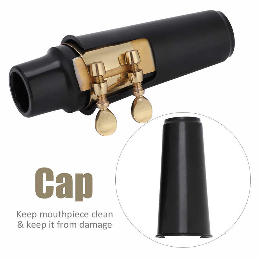 Abs Alto Sax Saxofoon Mondstuk Met Metalen Gesp Reed Pads Kussens Set Saxofoon Muziek Instrument Accessoires