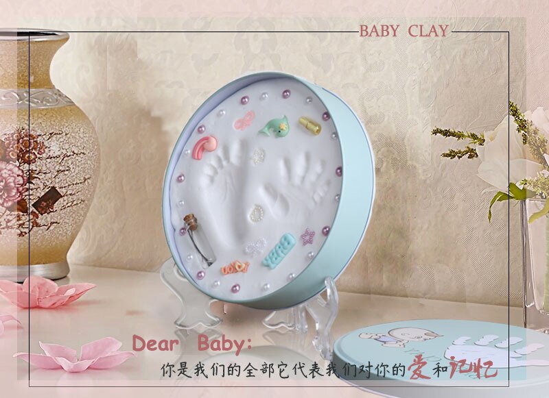 Baby Baby Kleur Klei Handafdruk Footprint Opdruk Kit Herinnering Hand & Footprint Makers Souvenir