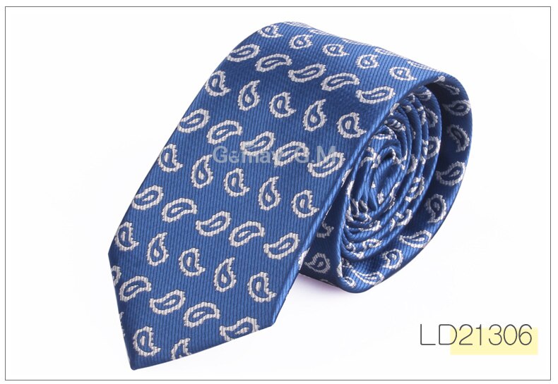 Jacquard vevd halsslips for menn bryllup business klassiske slips polyester slim herre slips for dress 6cm bredde slips: Ld21306