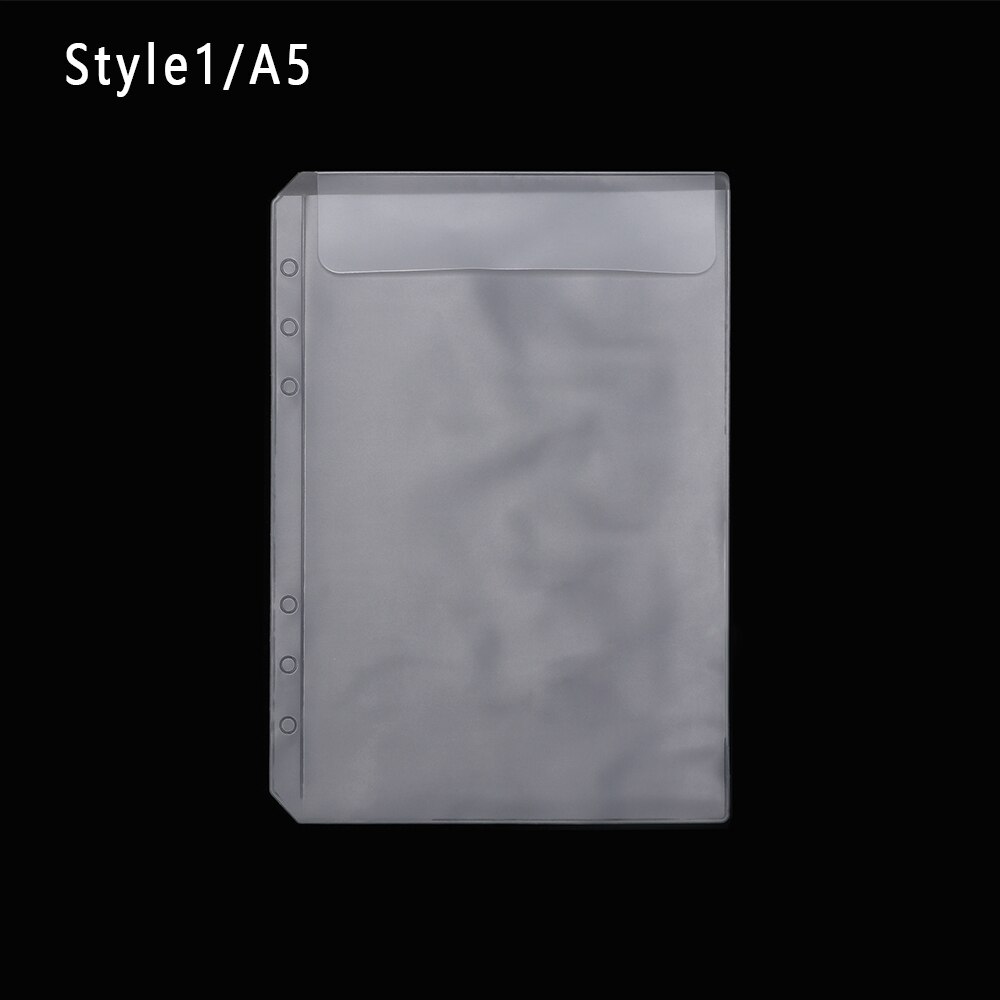 1 Pc A5 Zip Lock Pvc Losbladige Opslag Zakjes Tas Document Postkaart Template Organizer Clear Hersluitbare Beknopte Collection: style 1