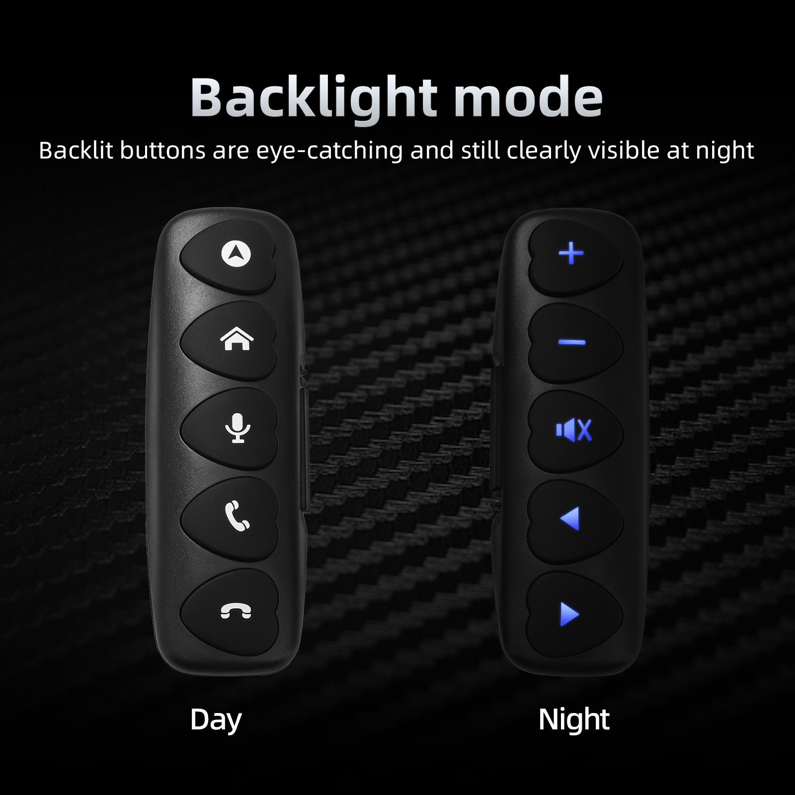 Pulsante di controllo wireless per auto compatibile senza fili Bluetooth 10 tasti Telecomando multifunzione per autoradio DVD GPS Multimedia