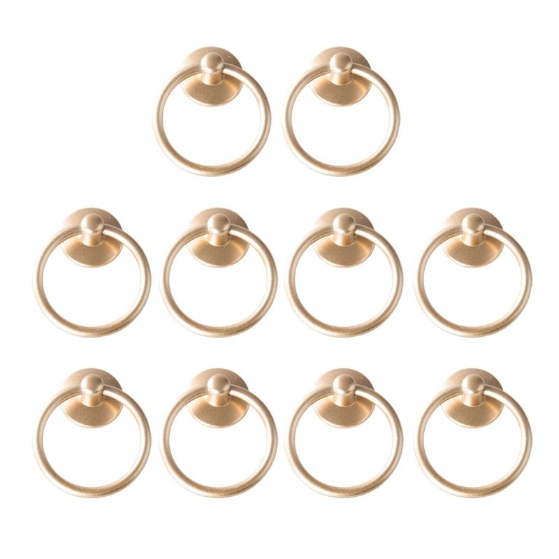 10 Pack Cabinet Knob Cupboard Drawer Pull Handle Dresser Ring Pulls with Screws M2EF