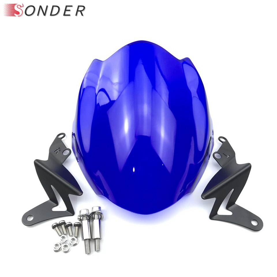 For Ducati Smoke Motor Windshield Windscreen With adjustable bracket Wind Screen Monster 695 696 795 796 1200 848 1098 1100s