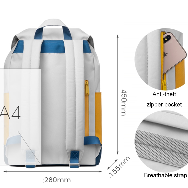 Mr.ace Homme Colorful Laptop Backpack With Lid Women Cover School Backpack Men Waterproof Travel Bag For Boy College Bag Girl