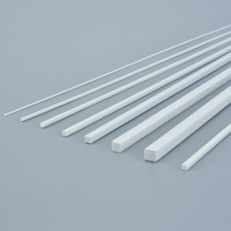 50pcs ABS solid square sticks DIY manual construction sand table model of ABS model transformation of solid rods diorama