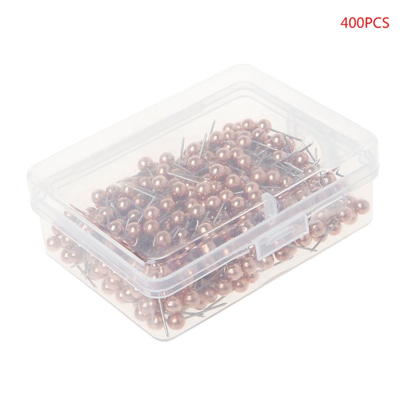 Chinchetas de punta de acero con cabeza redonda de plástico, 400 Uds., chinchetas de pulgar de mapa, Pin, suministros escolares de oficina G92E: RGD