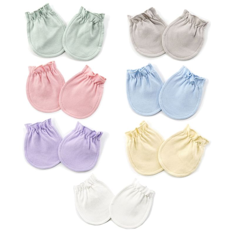 Guanti di cotone Neonato di Protezione Del Bambino Viso Traspirante Anti Graffi Guanti GXMB