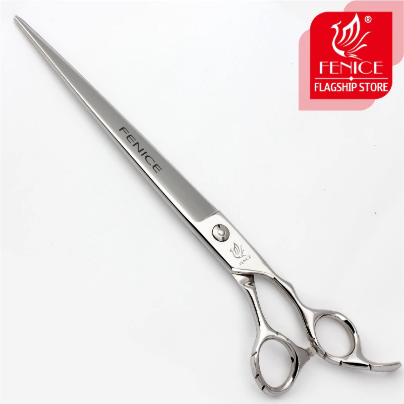 Fenice Professionelle 7.0/7.5/8.0/8.5/9,0 zoll Hund Pflege Schere 440C Gerade Schneiden Scher JP440 edelstahl