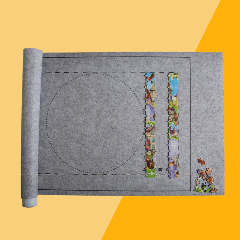 Jigsaw Puzzle Storage Mat Felt Puzzles Jigsaw Roll Felt Mat Blanket Roll Up For Up To 2000 Pieces Portable Travel Storage Bag