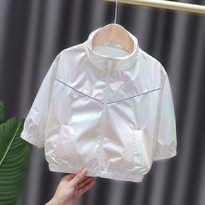 Lente En Herfst Kleding Meisjes Casual Jas Mode Effen Kleur Korte Jas Kinderkleding 1-4 Jaar Oud meisje Jas: 2 / 4T