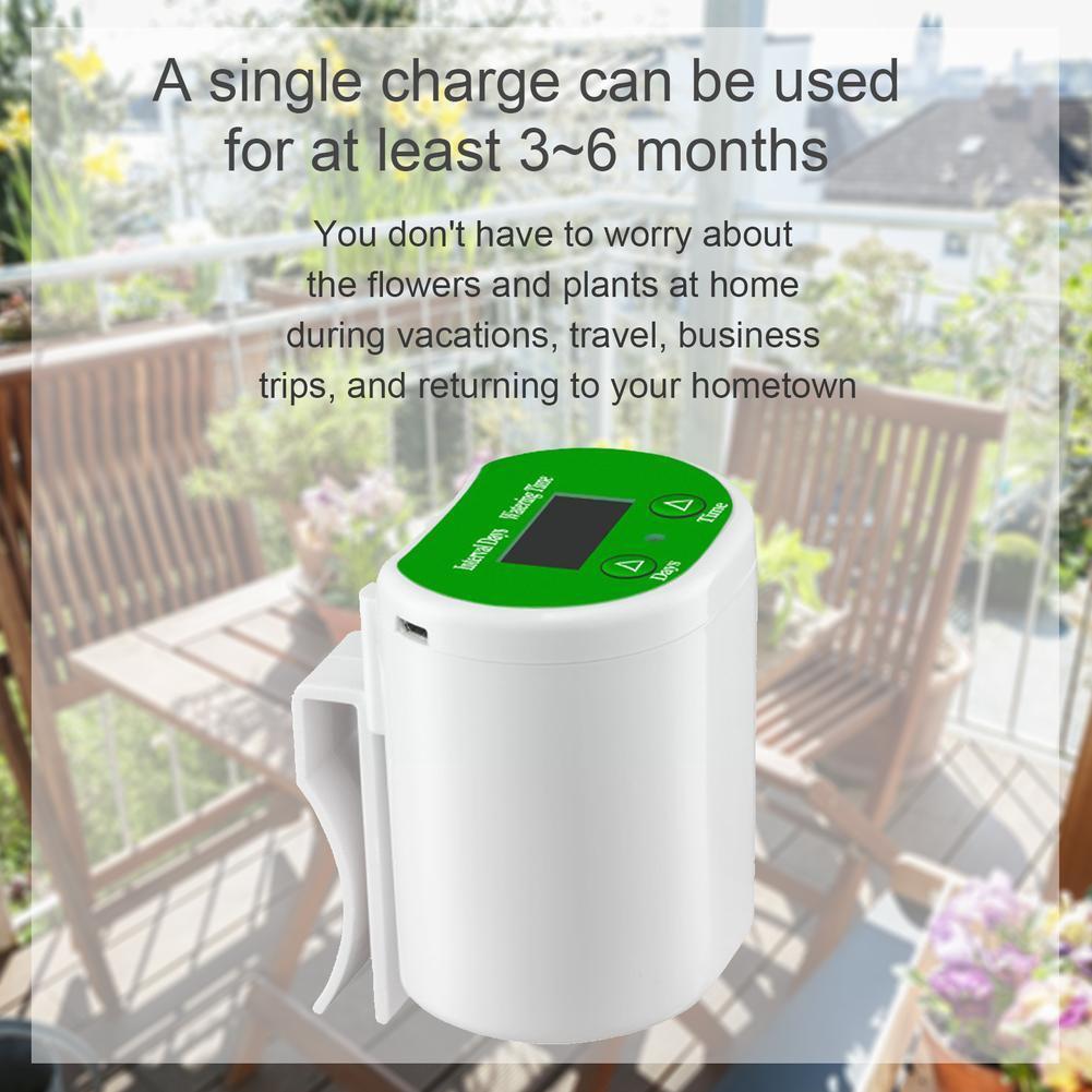 3.7V ABS Rechargeable Lithium Battery Indoor Automatic Watering System Drip Irrigation Kit For Home, Garden,balcony Q8V6