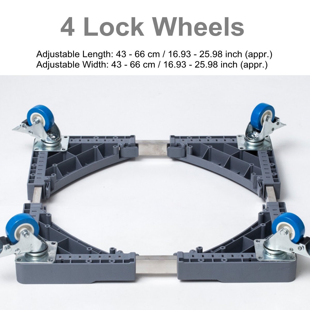 Washing Machine Floor Stand Adjustable Movable Base Holder for Refrigerator Fridge Universal Machine Carriage Mount 4 Pattern: 3