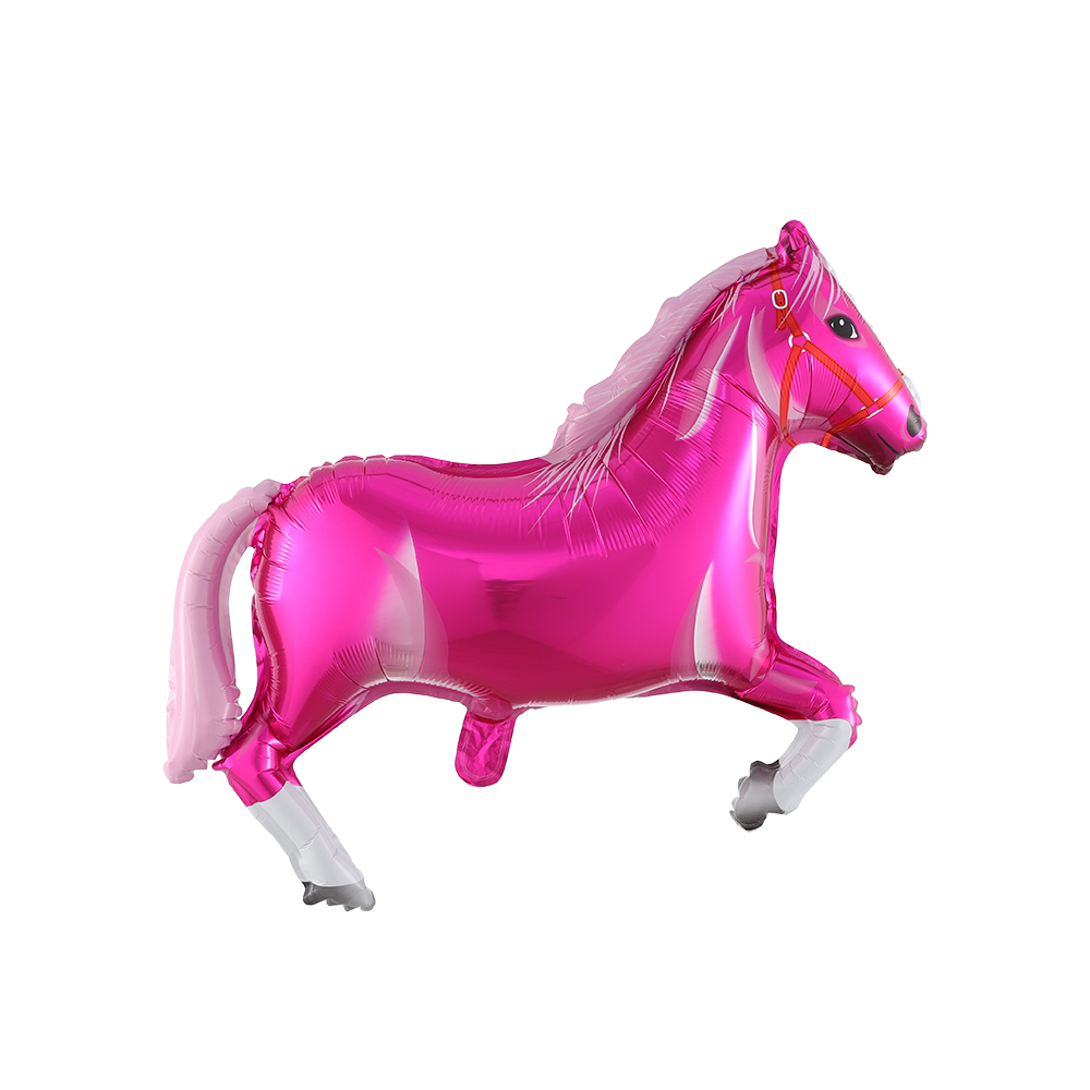1/2pcs Large Black White Horse Balloon Aluminum Foil Horse-Shaped Balloons Cowboy Birthday Party Decoration Baby Shower Supplies: iridescent