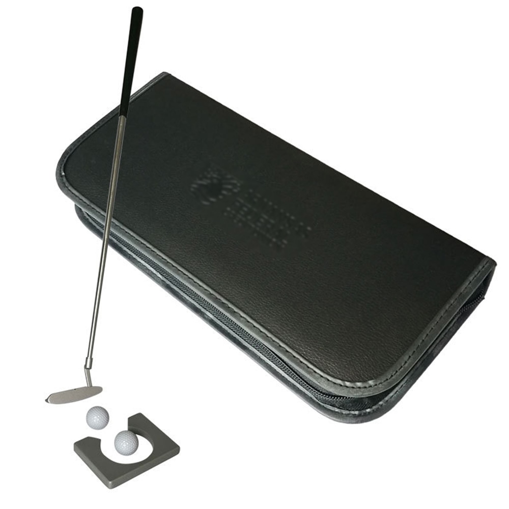 Classic Mini Portable Golf Ball Holder Putter Putting Home Office Indoor Training Aids Golf Putting Practice Kit Set