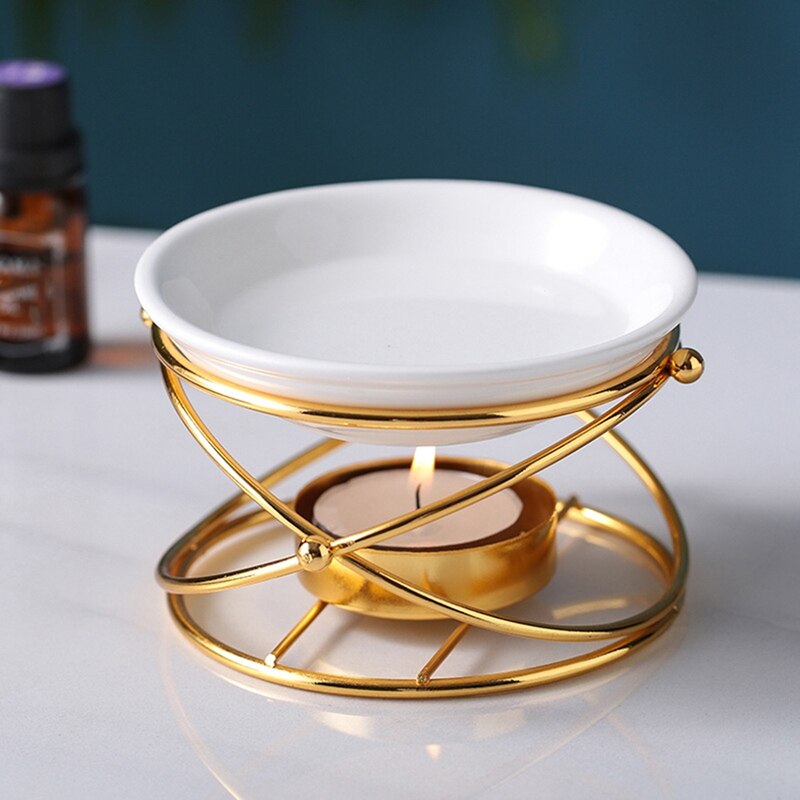 Oil Burner Wax Melt Ceramic Candle Holder Aroma Oil Warmer Spa Yoga Room Meditation Home Decoration Essential Oil