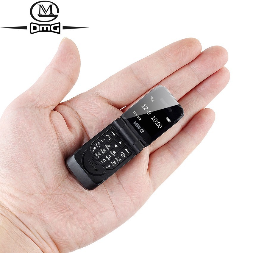 Kleine Mini Flip Mobiele Telefoons Zonder Camera Clamshell Unlocked Goedkope Mobiele Telefoon Bluetooth Dialer J9 Push Knop Telefoon