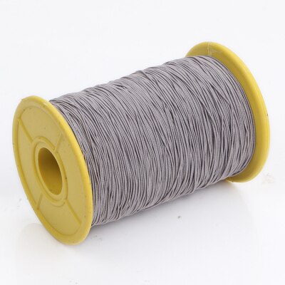 0.5mm breedte Elastische koorden ultrafijne Lijn Rubberen Band voor Ondergoed Naaien Accessoire Sieraden Armbanden Kralen DIY Craft Supply: gray