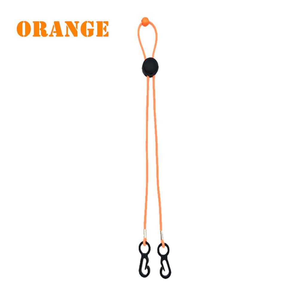 Justerbar ansigtsmaske lanyard handy mascarilla praktisk luftforurening sikkerhedsmaske hvile- og øreholder reb маскировать #m: Orange