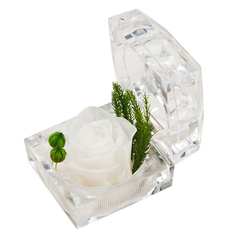 Eeuwige Rose Ring Box Valentijnsdag Romantische Eeuwige Leven Bloem Moeder Dag Aanwezig