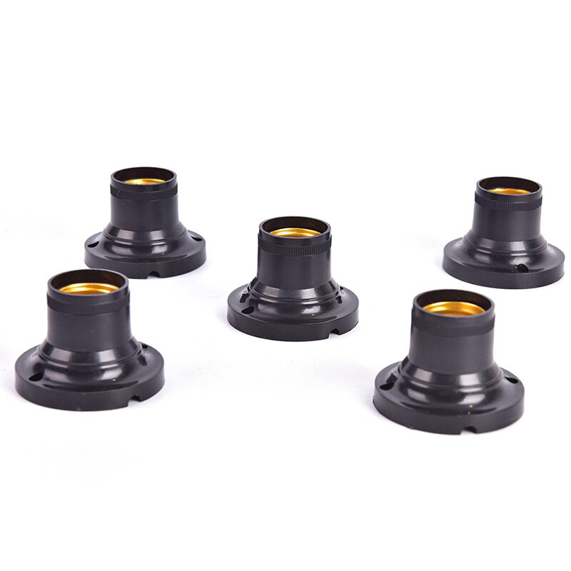 ! 10Pcs E27 60W Light Base Houder Socket Led Lamp Lamp Adapter Fitting Converter Stand Wit Vlamvertragende Voor home Office