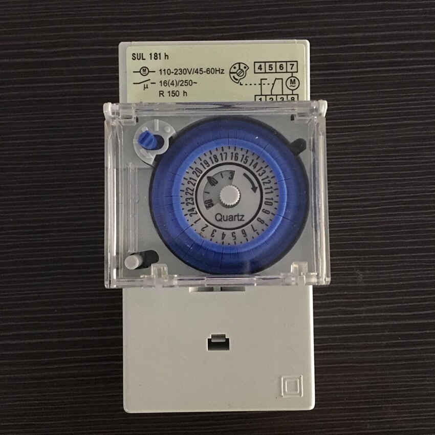 SUL181h Mechanical Timer 24 Hours Mechanical Din Rail Timer Switch